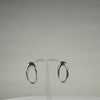 Cercei drop din argint 925 cu prindere fluture, 22 mm - video prezentare
