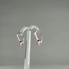 Cercei drop zirconia cu prindere leverback din argint 925 - video prezentare