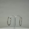 Cercei creole zirconia argint 925 22mm eleganti - video prezentare