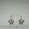 Cercei drop opal argint 925 cu carlig fishhook 15mm - video prezentare
